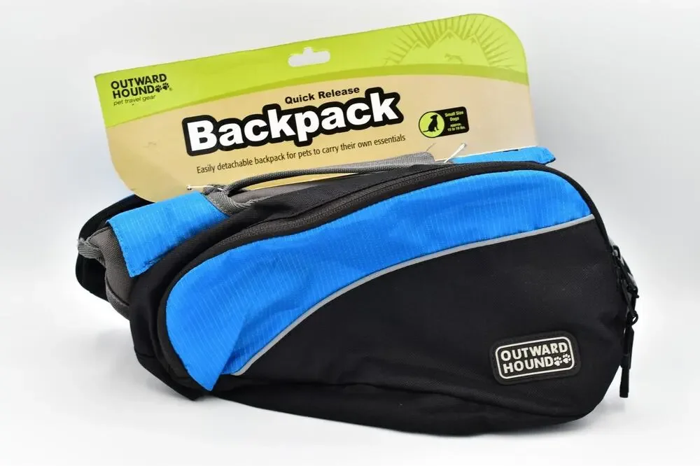 NWT Outward Hound Dog Quick Release Backpack Small Emergency Pet Travel Camp